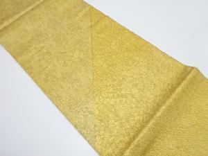 斜め縞に花唐草模様織り出し袋帯